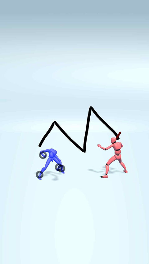 画线格斗小游戏