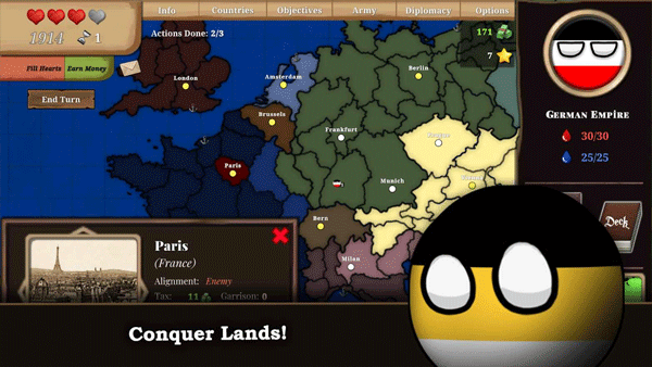 国家球欧洲1890游戏(Countryball Europe 1890)