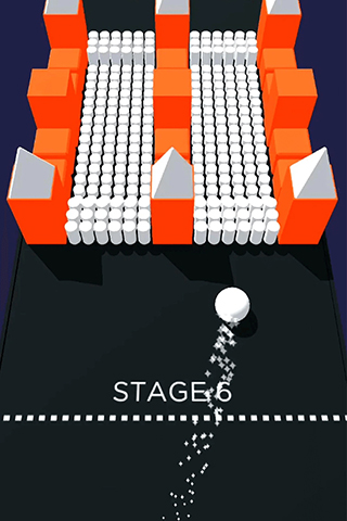 彩色躲避球球3D游戏