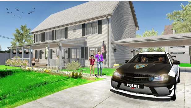 警察爸爸虚拟家庭游戏手机版（Virtual Life of Police Dad Games）