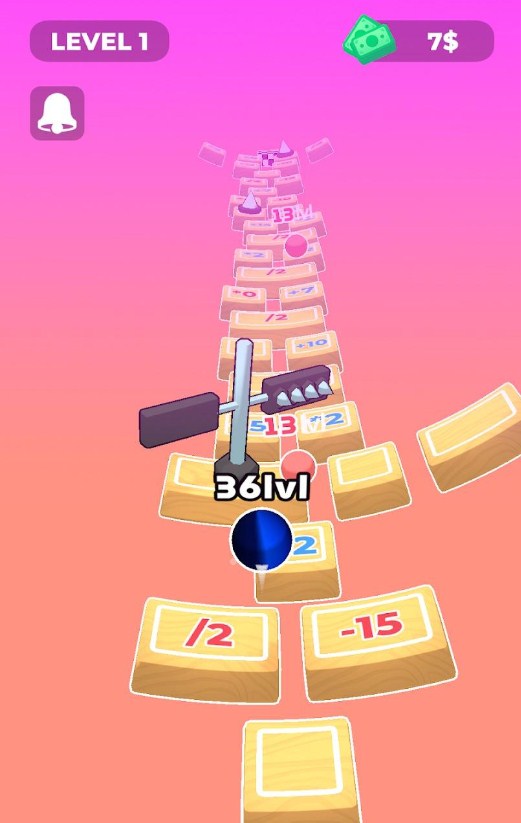 升级弹跳游戏最新版（Level Up Bounce）