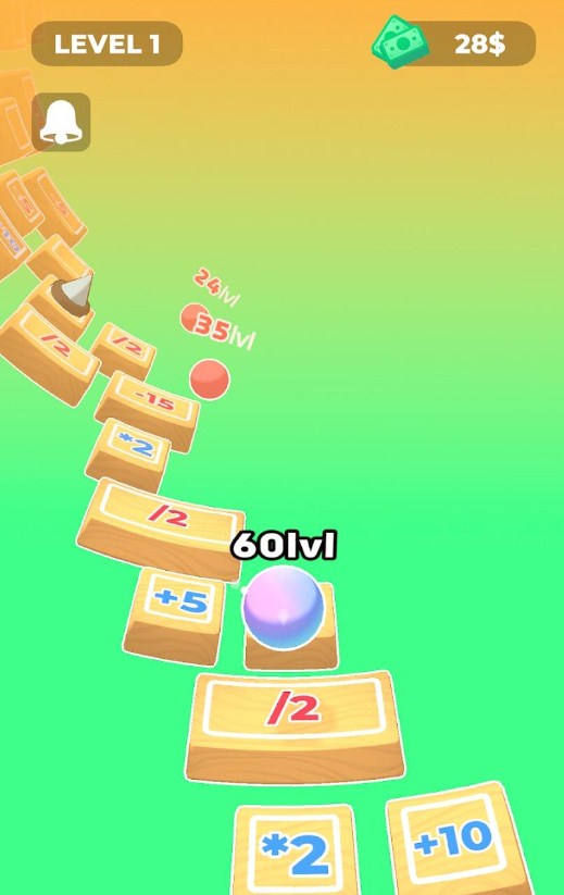 升级弹跳游戏最新版（Level Up Bounce）
