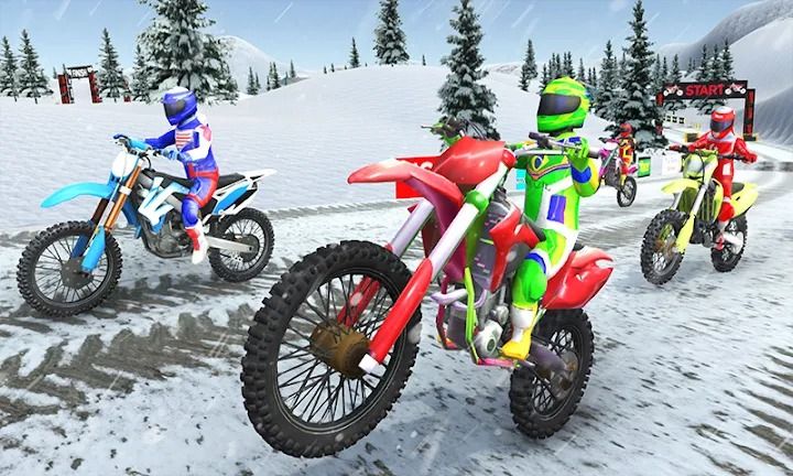 3D摩托车越野赛游戏安卓最新版(Dirt Track Racing Motocross)