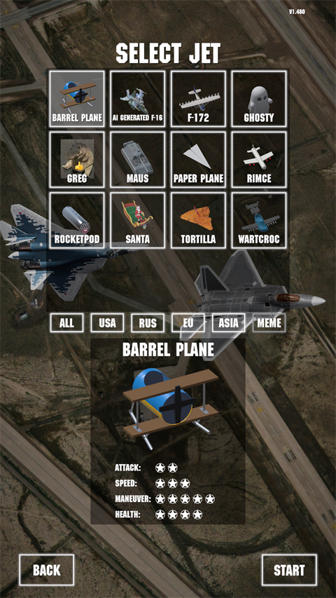 BARREL PLANE 战斗机
